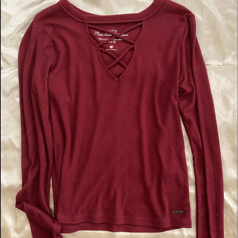 Hollister Cut Out Top